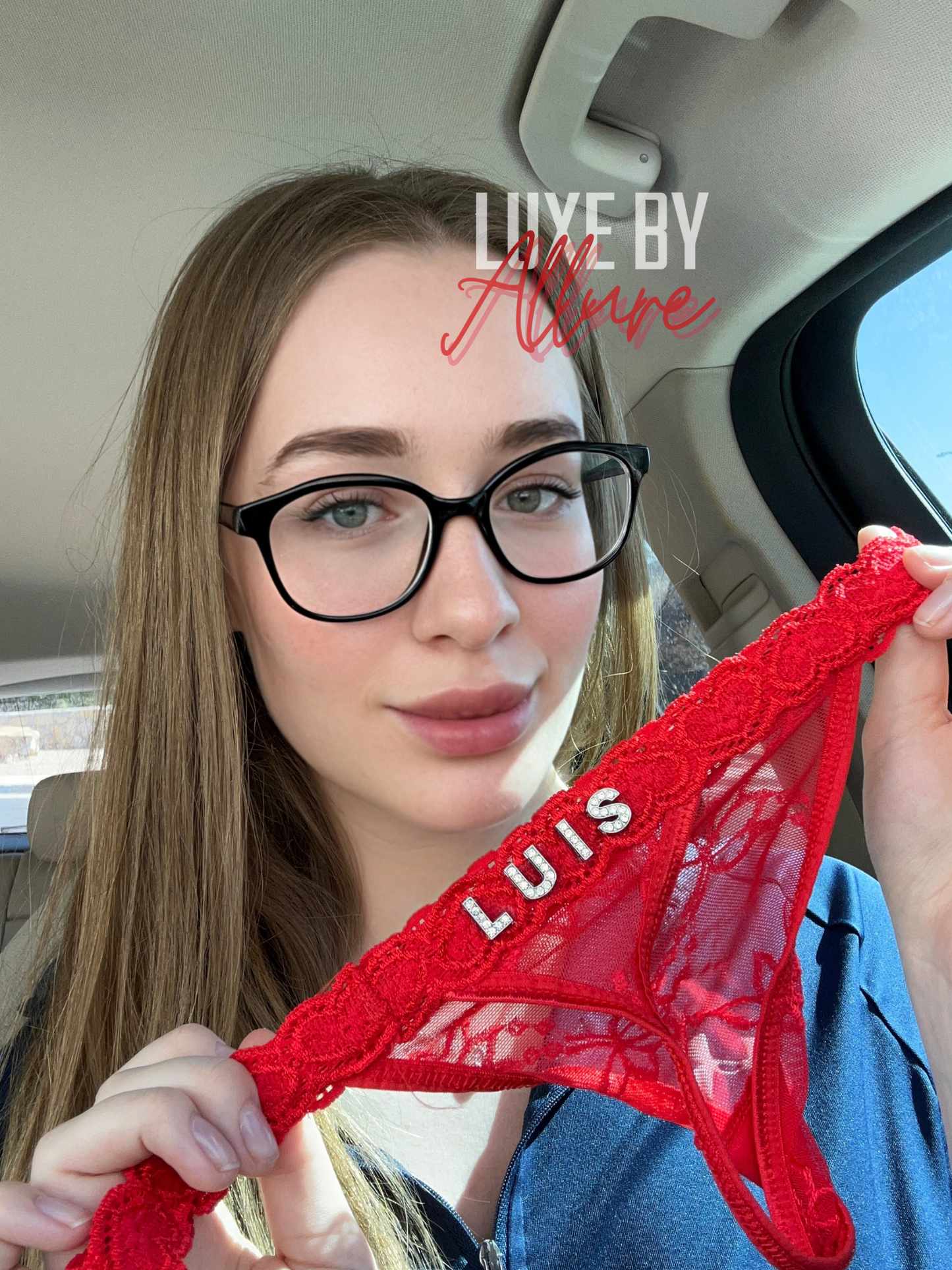 Luxury Allure Thong with Custom Text