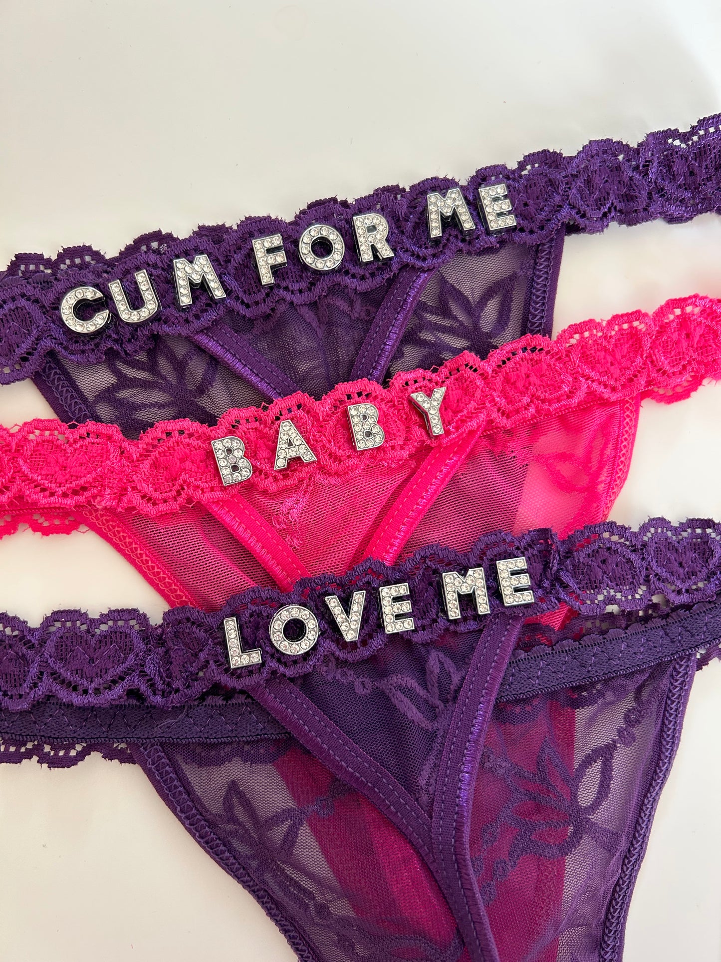 Luxury Allure Thong with Custom Text