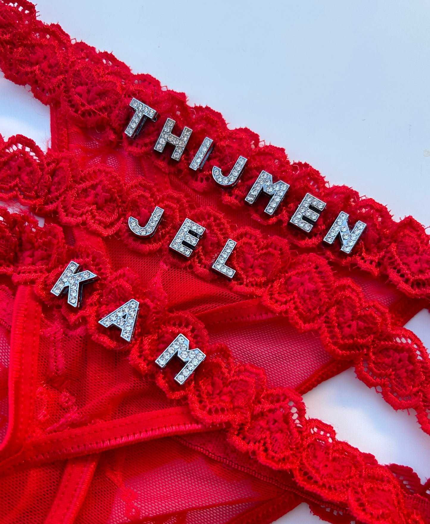 Luxury Allure Thong with Custom Text